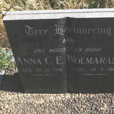 WOLMARANS Anna C.E. 1905-1985