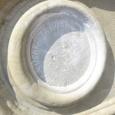 ? Susanna Susara Jakoba nee ERASMUS 1858-1925