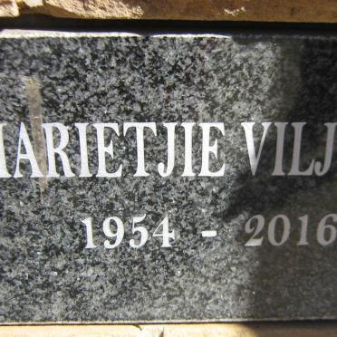 VILJOEN Marietjie 1954-2016