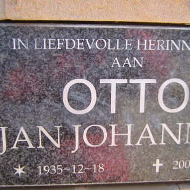 OTTO Jan Johannes 1935-2004