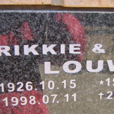 LOUW Frikkie 1926-1998 &amp; Maria 1925-2007
