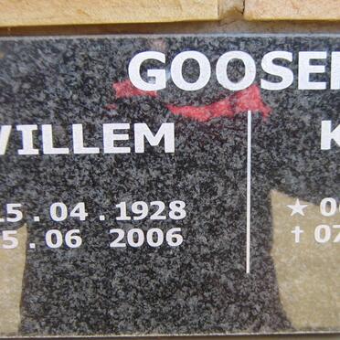 GOOSEN Willem 1928-2006 &amp; Kitty 1929-2006