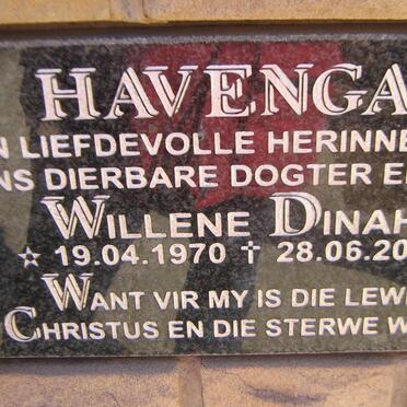 HAVENGA Willene Dinah 1970-2013