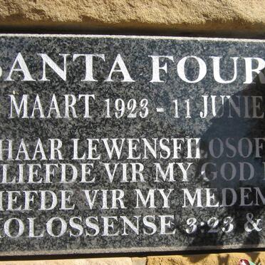 FOURIE Santa 1923-2014