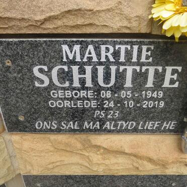 SCHUTTE Martie 1949-2019