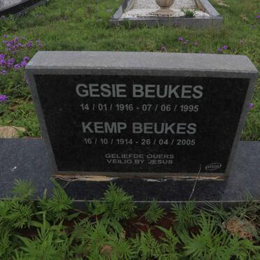 BEUKES Kemp 1914-2005 &amp; Gesie 1916-1995