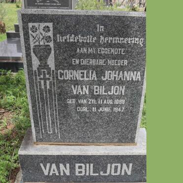 BILJON Cornelia Johanna, van nee VAN ZYL 1888-1957