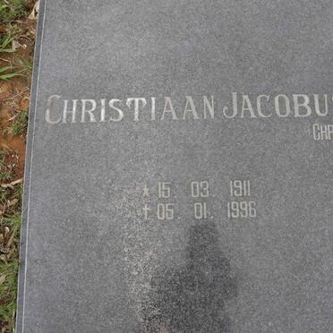 BURGER Christiaan Jacobus 1911-1996 &amp; Sophia Catherina 1923-1996 