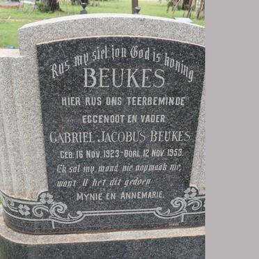 BEUKES Gabriel Jacobus 1923-1953