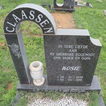 CLAASSEN Kosie 1940-2001