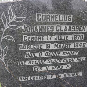 CLAASSEN Cornelius Johannes 1870-1940