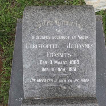 ERASMUS Christoffel Johannes 1883-1951