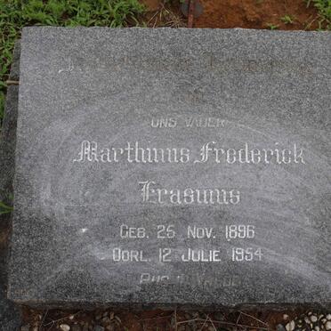 ERASMUS Marthinus Frederick 1896-1954