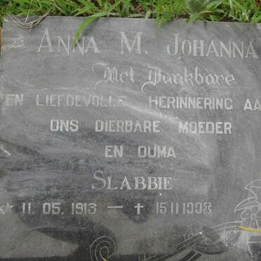ERASMUS Anna M. Johanna 1913-1998