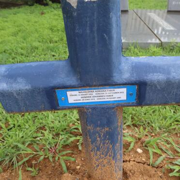 FABER Wilhelmina Adriana 1954-2021 :: FABER Hendrik Johannes 1974-1995