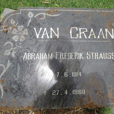GRAAN Abraham Frederik Strauss, van 1914-1980