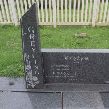 GREYLING Hendrik 1940-1992