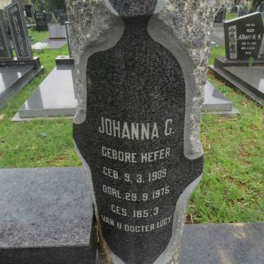GREYLING Stephanus G. 1908-1975 &amp; Johanna C. HEFER 1909-1975