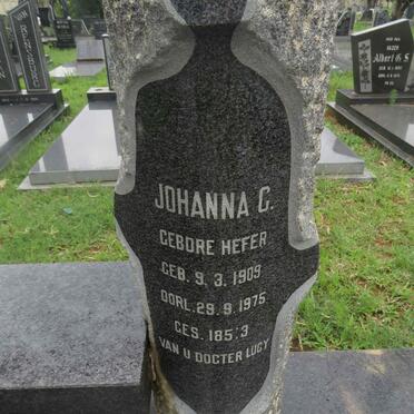 GREYLING Stephanus G. 1908-1975 &amp; Johanna C. HEFER 1909-1975