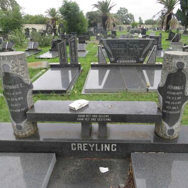 GREYLING Stephanus G. 1908-1975 &amp; Johanna C. HEFER 1909-1975