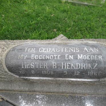 HENDRIKZ Hester B. 1908-1966