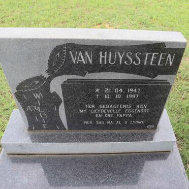 HUYSSTEEN Willie, van 1947-1997