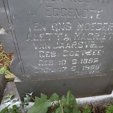 JAARSVELD Aletta Magrieta, van nee COETZEE 1897-1939