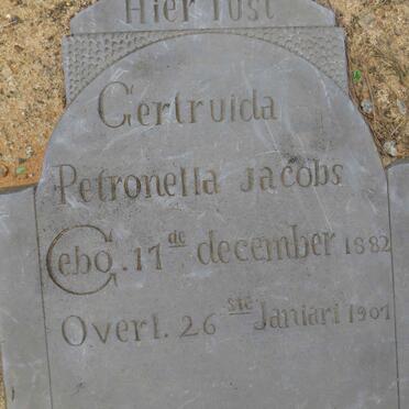 JACOBS Gertruida Petronella 1882-1901