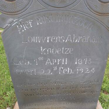 KNOETZE Louwrens Abraham 1873-1924