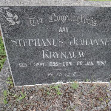 KRYNAUW Stephanus Johannes 1885-1953