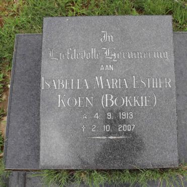 KOEN Isabella Maria Esther 1913-2007