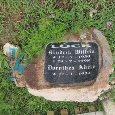 LOCK Hendrik Willem 1930-1998 &amp; Dorothea Adele 1934-