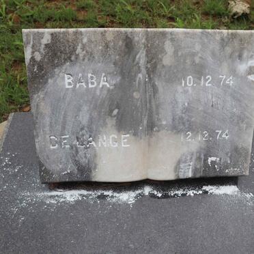 LANGE Baba, de 1974-1974