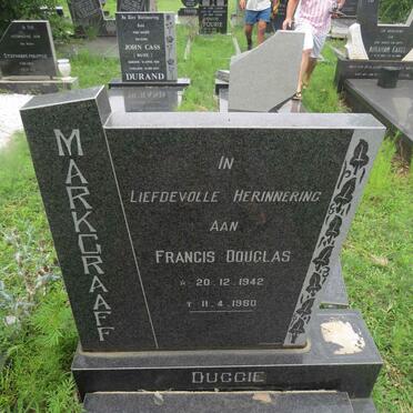 MARKGRAAF Francis Douglas 1942-1980