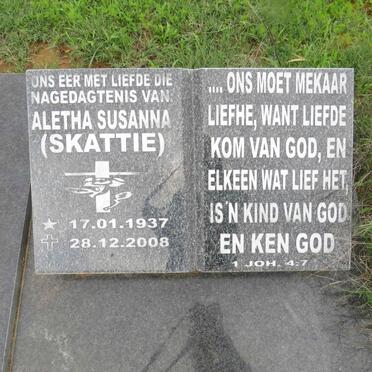 MAREE Johannes Petrus 1931- &amp; Aletha Susanna 1937-2008 