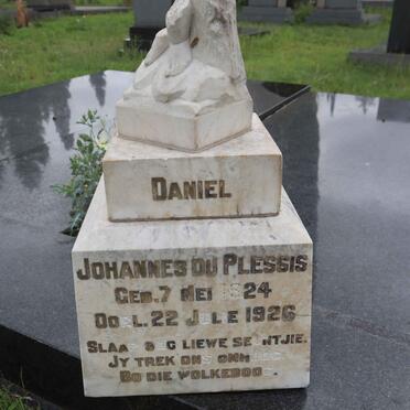 PLESSIS Daniel Johannes, du 1924-1926