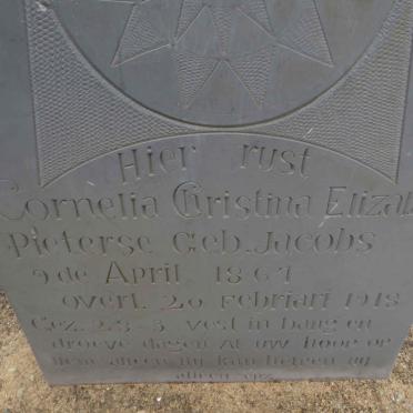 PIETERSE Cornelia Christina Elizabeth nee JACOBS 1867-1918