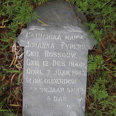 PYPERS Catharina Maria Johanna nee ROSSOUW 1844-1943