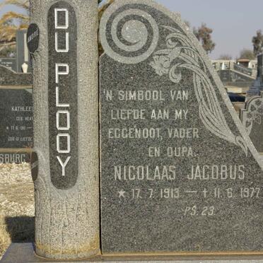 PLOOY Nicolaas Jacobus, du 1913-1977