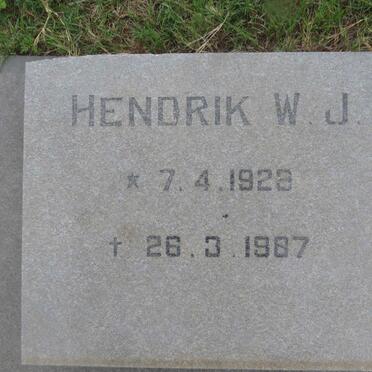 PIETERSE Hendrik W.J. 1928-1987