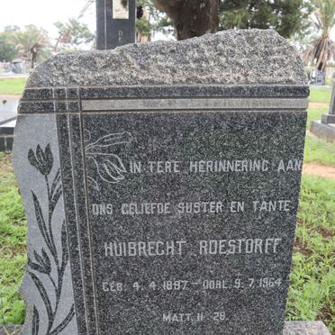 ROESTORFF Huibrecht 1897-1964