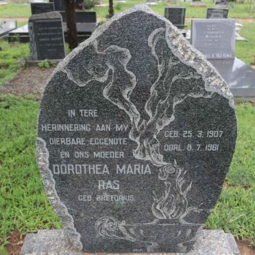 RAS Dorothea Maria nee PRETORIUS 1907-1961