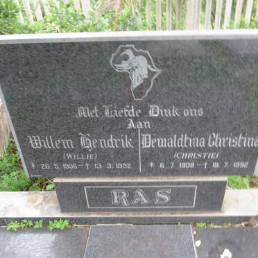 RAS Willem Hendrik 1906-1992 &amp; Dewaldtina Christina 1908-1992