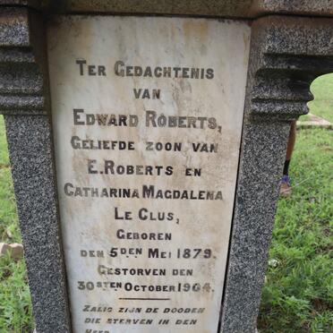 ROBERTS Edward 1879-1904