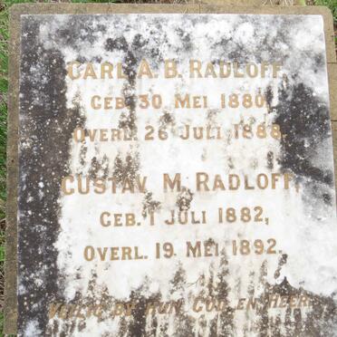 RADLOFF Carl A.B. 1880-1888 :: RADLOFF Gustav M. 1882-1892