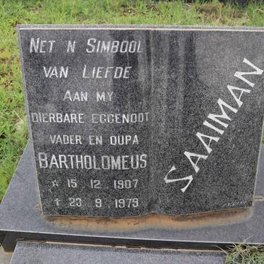 SAAIMAN Bartholomeus 1907-1979