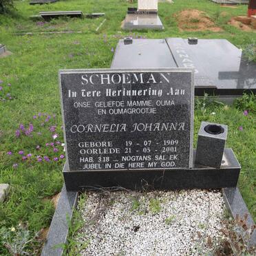 SCHOEMAN Cornelia Johanna 1909-2001