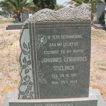 STIGLINGH Johannes Gerhardus 1921-1963