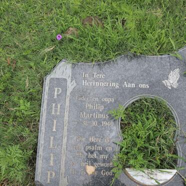 SNYMAN Philip Martinus 1940- &amp; OOSTHUIZEN Maria Catharina M. 1941-1999 
