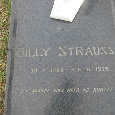 STRAUSS Billy 1929-1975